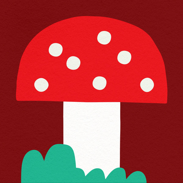 T for Toadstool- Alphabet Art Print