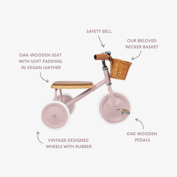Banwood Vintage Trike (Dusty Pink)