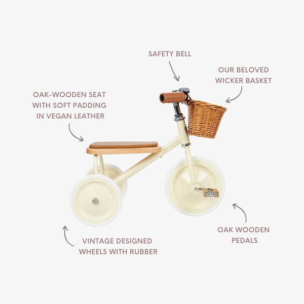 Banwood Vintage Trike (Cream)