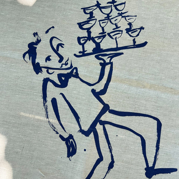 Bon Appétit Linen Tablecloth