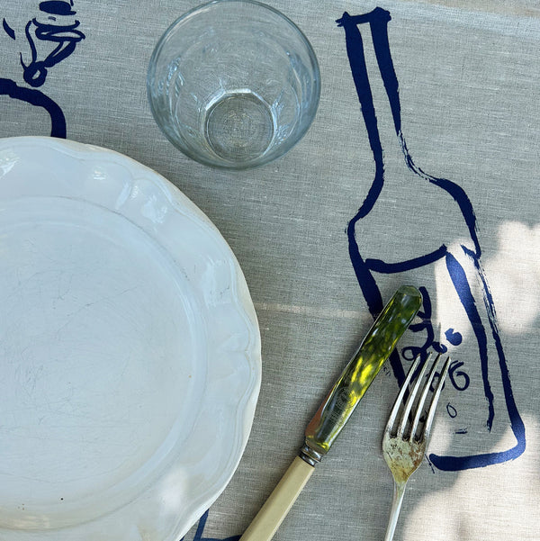 Bon Appétit Linen Tablecloth