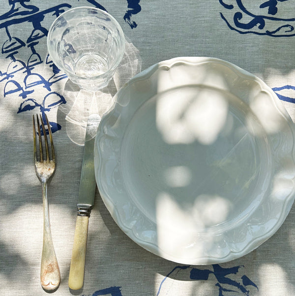 Bon Appétit Linen Tablecloth