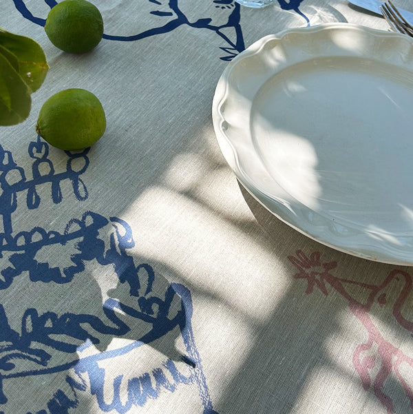 Birthday Linen Tablecloth