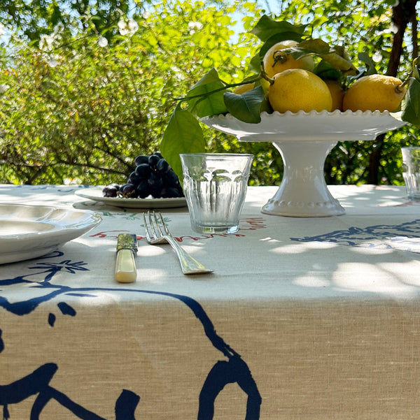 Birthday Linen Tablecloth