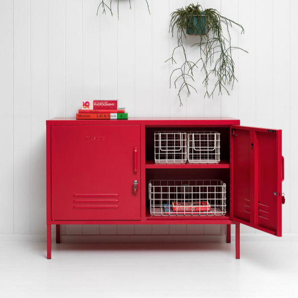 The Lowdown Double Door Locker Cabinet (Poppy)