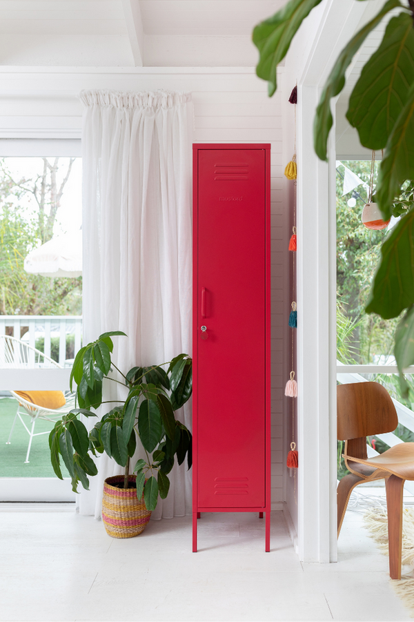 The Skinny Single Door Locker Cabinet (Poppy)