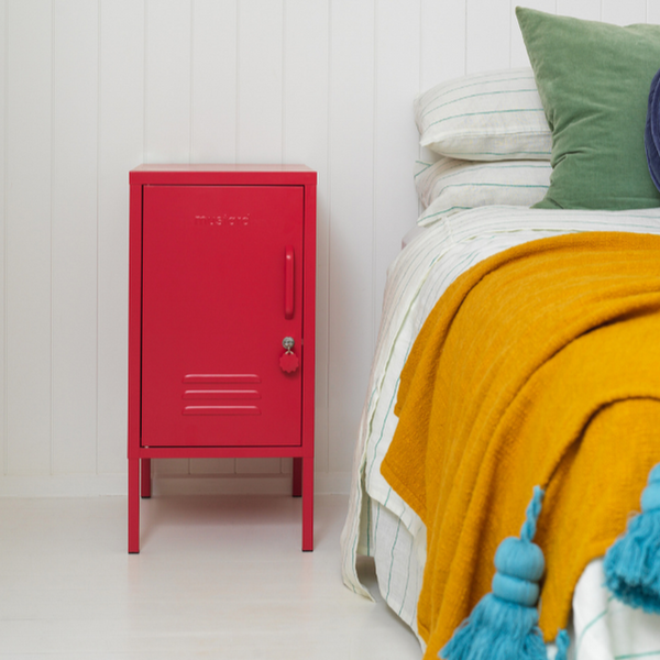 The Shorty Single Door Locker Cabinet (Poppy) (Opens to Left)