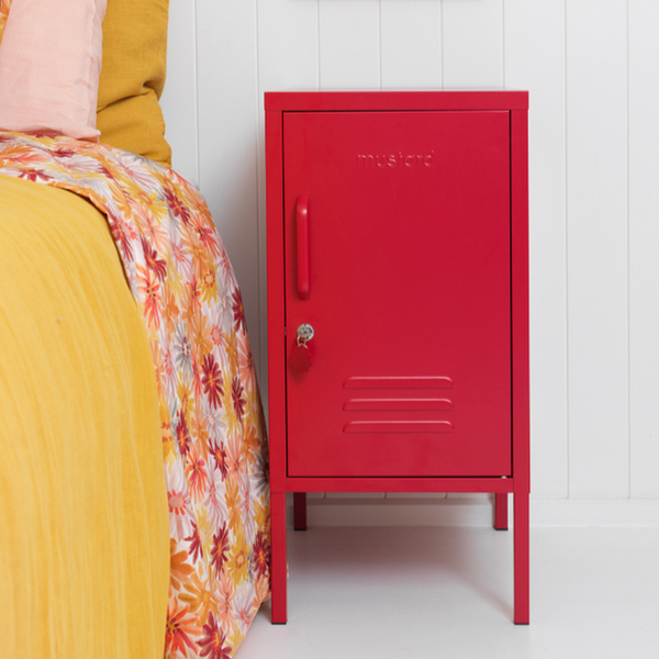 The Shorty Single Door Locker Cabinet (Poppy) (Opens to Right)