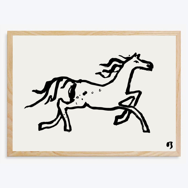 The Trot Horse Art Print