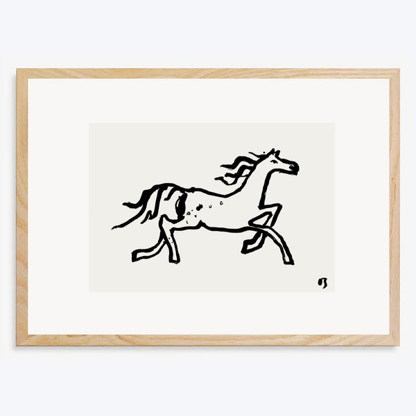 The Trot Horse Art Print