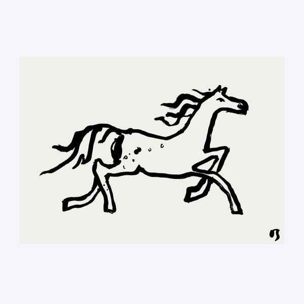 The Trot Horse Art Print