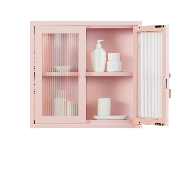 The Kit Mustard Made Wall Shelves Cabinet (Blush)