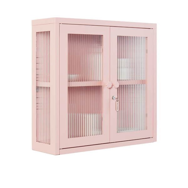 The Kit Mustard Made Wall Shelves Cabinet (Blush)
