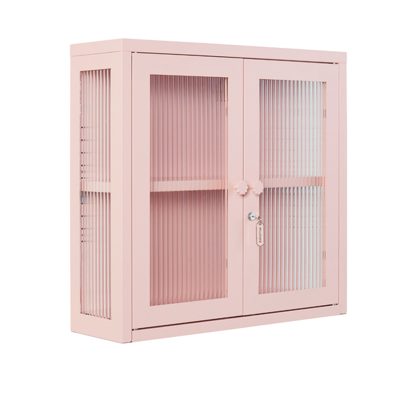The Kit Mustard Made Wall Shelves Cabinet (Blush)