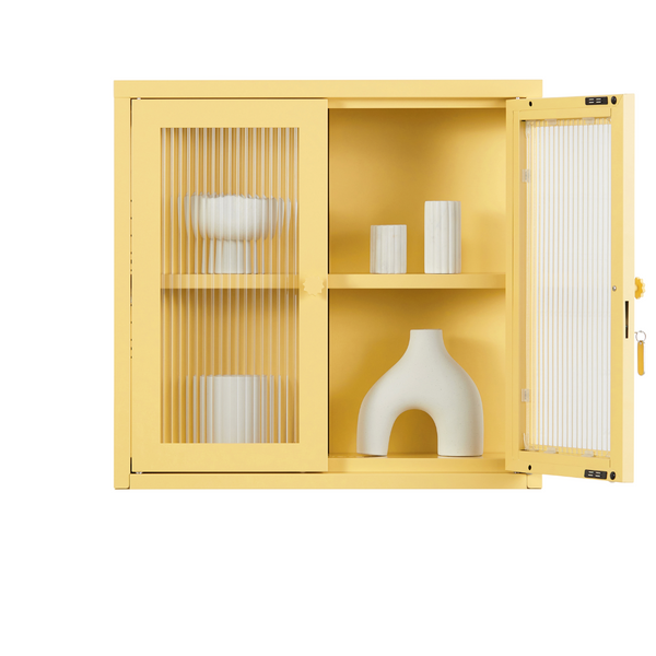 The Kit Mustard Made Wall Shelves Cabinet (Butter)