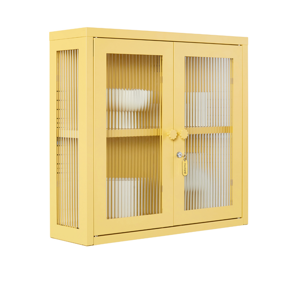The Kit Mustard Made Wall Shelves Cabinet (Butter)
