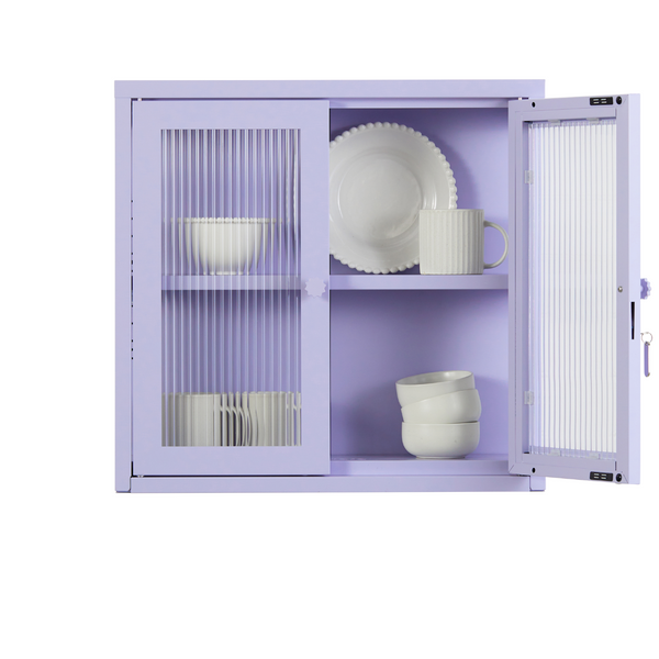 The Kit Mustard Made Wall Shelves Cabinet (Lilac)