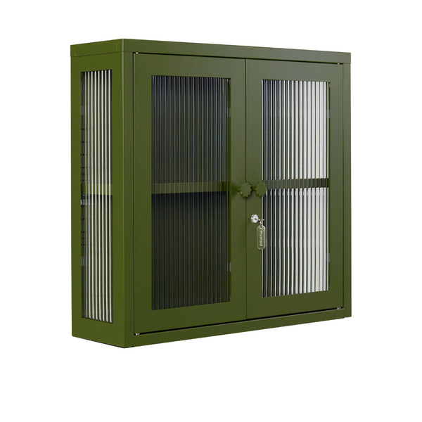 The Kit Mustard Made Wall Shelves Cabinet (Olive)