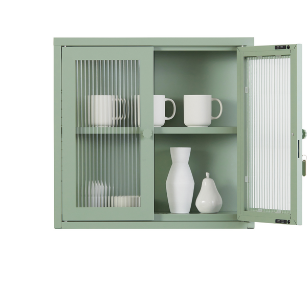 The Kit Mustard Made Wall Shelves Cabinet (Sage)