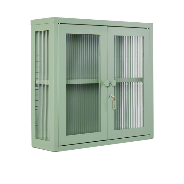The Kit Mustard Made Wall Shelves Cabinet (Sage)