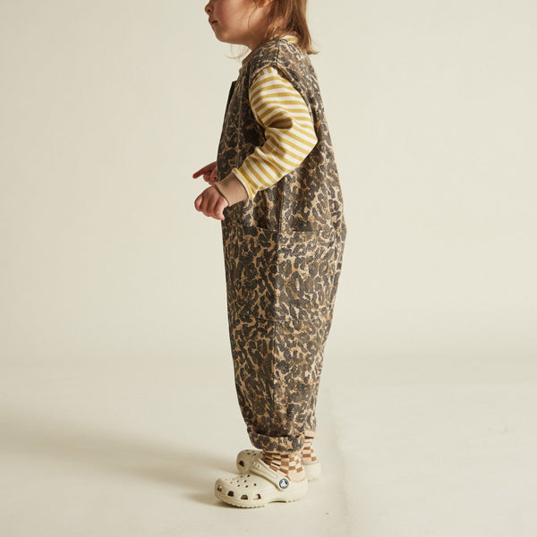 Wren Leopard Print Sleeveless Overall