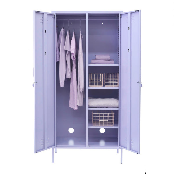 The Twinny Double Door Locker Wardrobe (Lilac)
