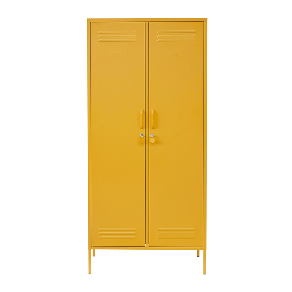 The Twinny Double Door Locker Wardrobe (Mustard)