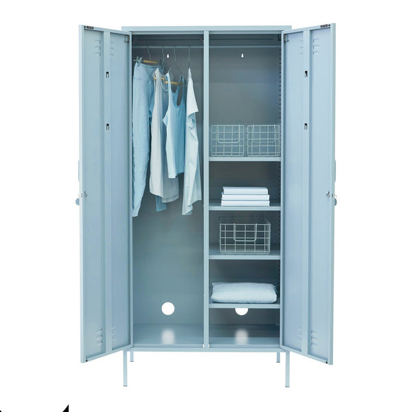 The Twinny Double Door Locker Wardrobe (Ocean)