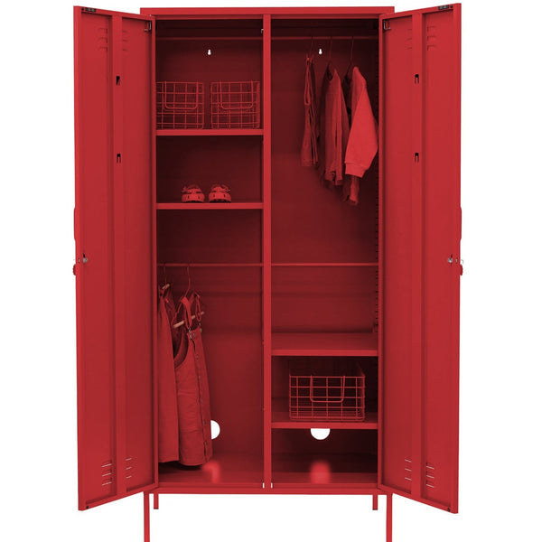 The Twinny Double Door Locker Wardrobe (Poppy)