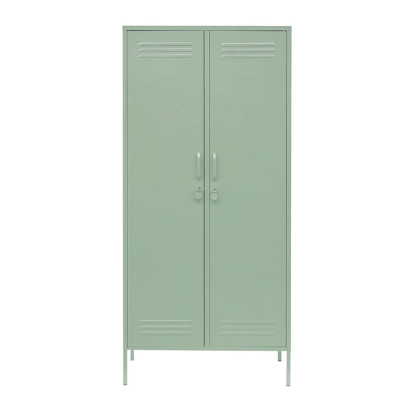 The Twinny Double Door Locker Wardrobe (Sage)