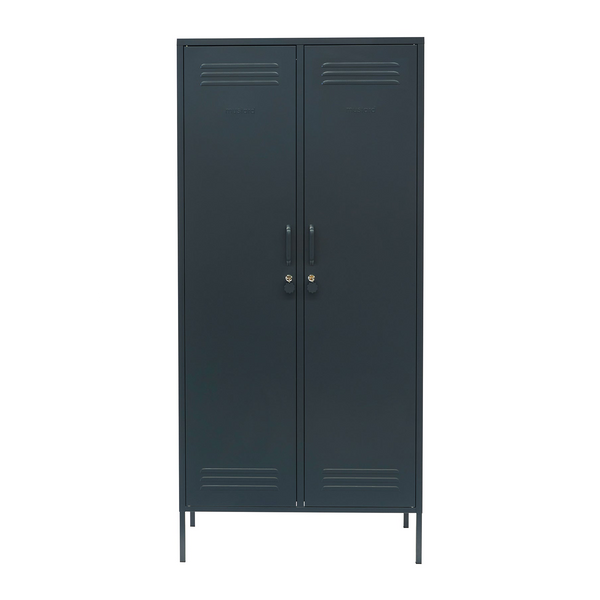 The Twinny Double Door Locker Wardrobe (Slate)
