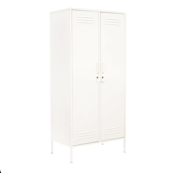 The Twinny Double Door Locker Wardrobe (Chalk)