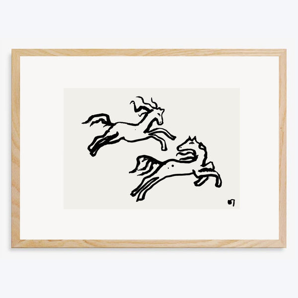 Two Horses Art Print