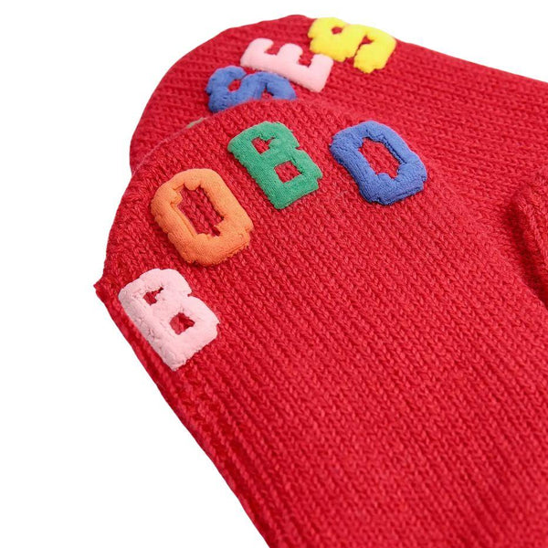 Baby Bobo Choses Knitted Mittens (Red)