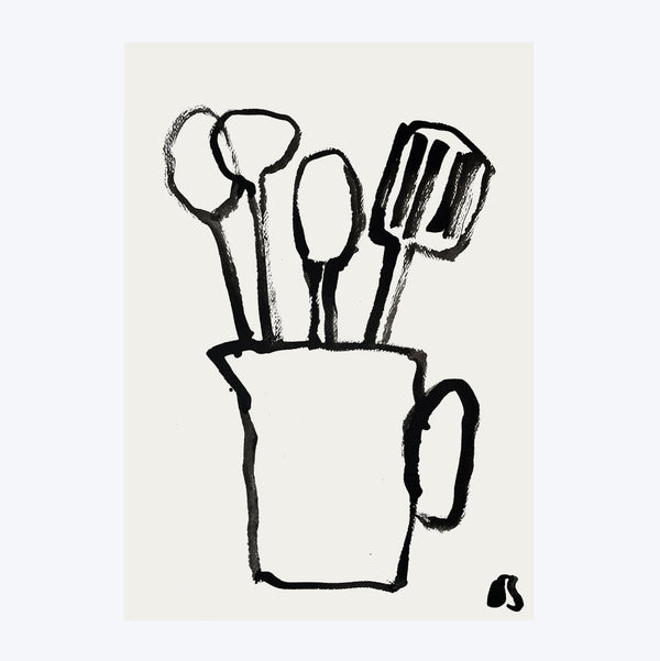 Les Ustensiles Art Print