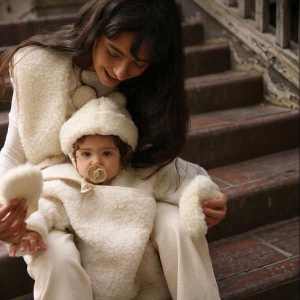 Mama Binibamba Merino Wool Gilet (Milk)