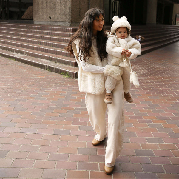 Mama Binibamba Merino Wool Gilet (Milk)
