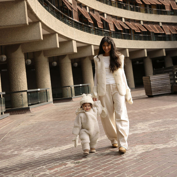 Mama Binibamba Merino Wool Gilet (Milk)