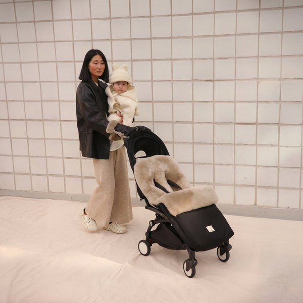 Sheepskin Universal Fixed Harness Buggy Puffmuff (Toast)