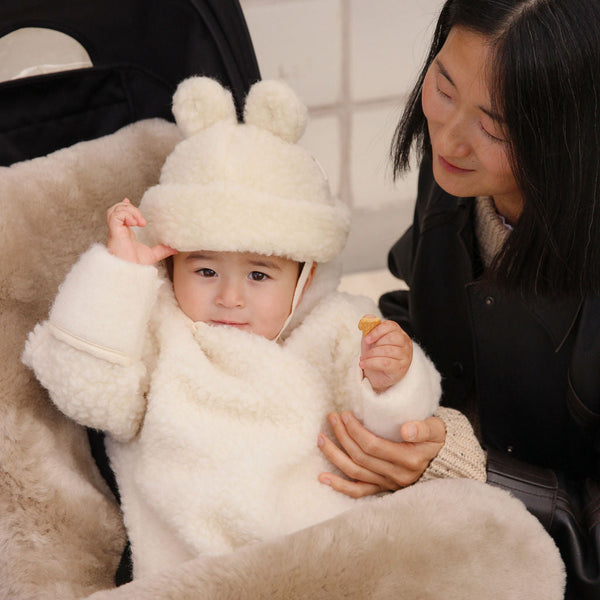 Bini Merino Teddy Hat (Milk)