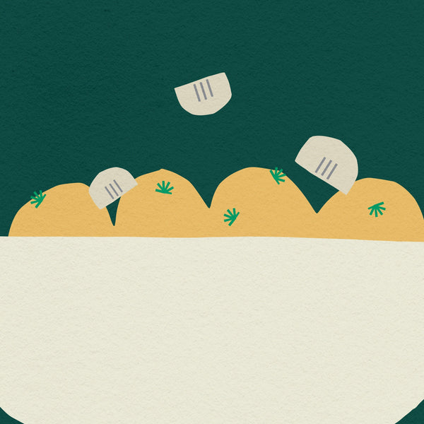 V for Vongole- Alphabet Art Print