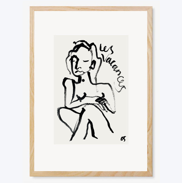 Les Vacances Art Print