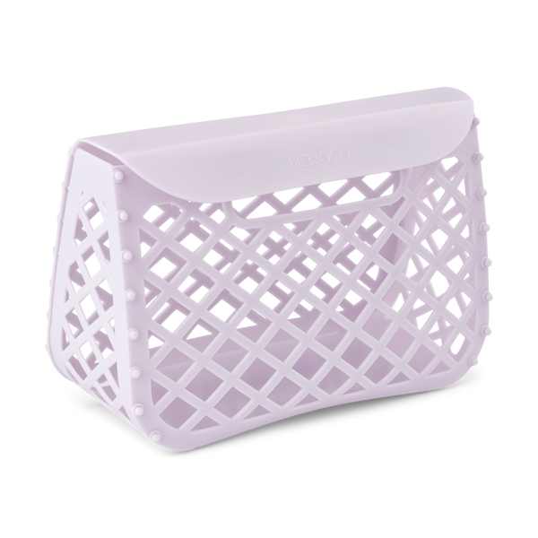Verona Beach Basket Clutch Bag (Misty Lilac)