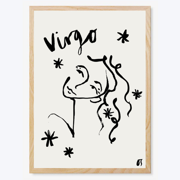 Virgo Star Sign Art Print