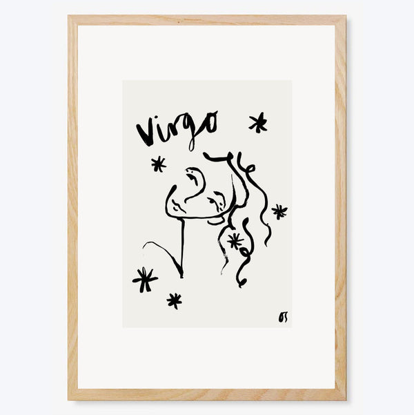 Virgo Star Sign Art Print