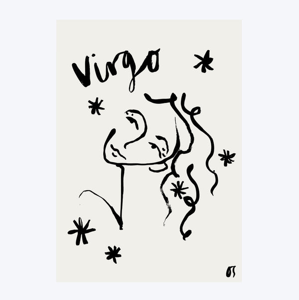 Virgo Star Sign Art Print
