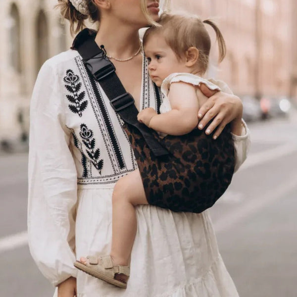 Toddler Carrier (Brown Leopard Print)