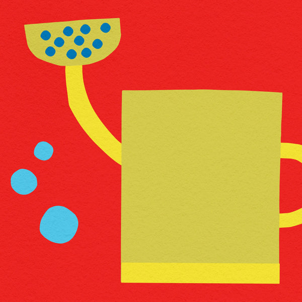 W for Watering Can- Alphabet Art Print