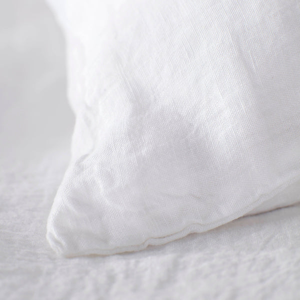 White Pure Linen Housewife Pillowcase