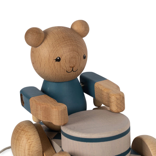Wooden Pull Along Music Toy (Bear)